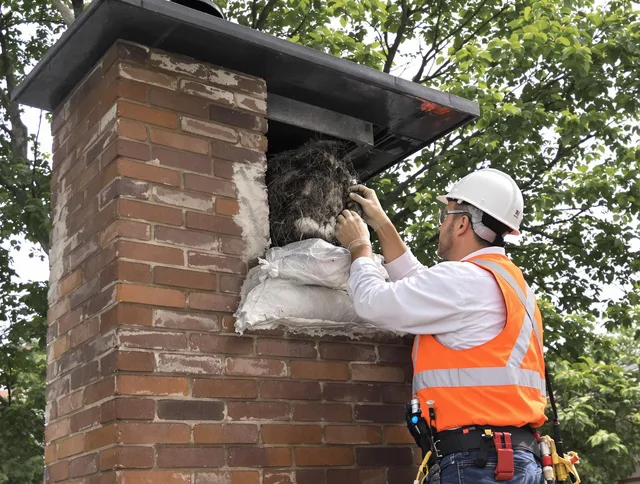 Humane removal of debris and animals by Orange Chimney Sweep in Orange, CA