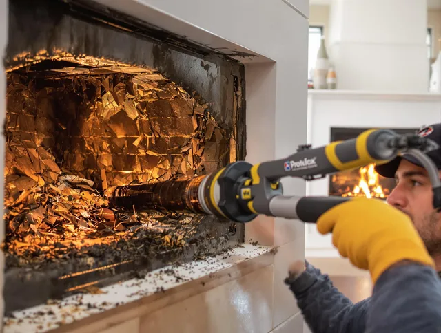 Professional chimney cleaning by Orange Chimney Sweep in Orange, CA