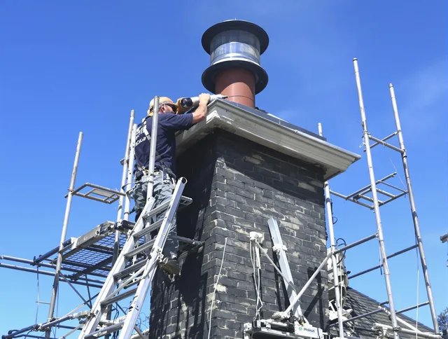 Sturdy chimney crown finished by Orange Chimney Sweep in Orange, CA