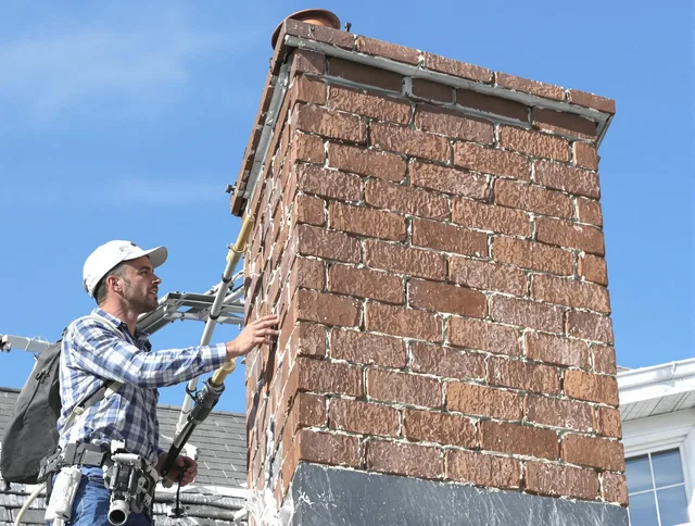 Brickwork for a chimney rebuild by Orange Chimney Sweep in Orange, CA
