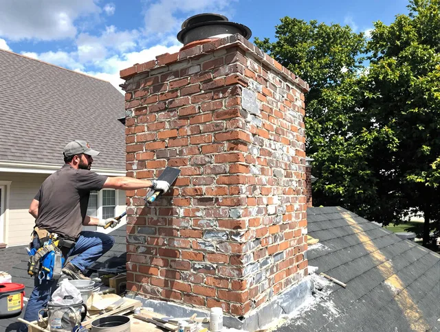 Completed chimney rebuild by Orange Chimney Sweep in Orange, CA