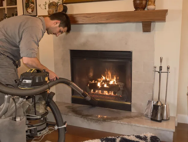 Routine fireplace upkeep by Orange Chimney Sweep in Orange, CA