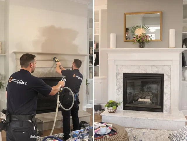 Professional soot removal by Orange Chimney Sweep team in Orange, CA